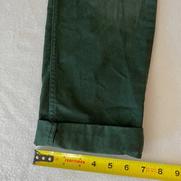 Levi's 502 Men's Stretch Slim Leg Green Pants Size 29x27.5 Regular Fit 5-Pockets - Picture 9 of 10